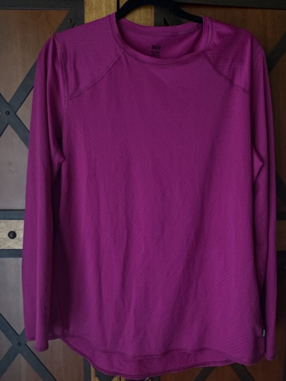 REI Co-op Raspberry Long Sleeve Hiking Layer Top Lightweight Stretch Sz XL